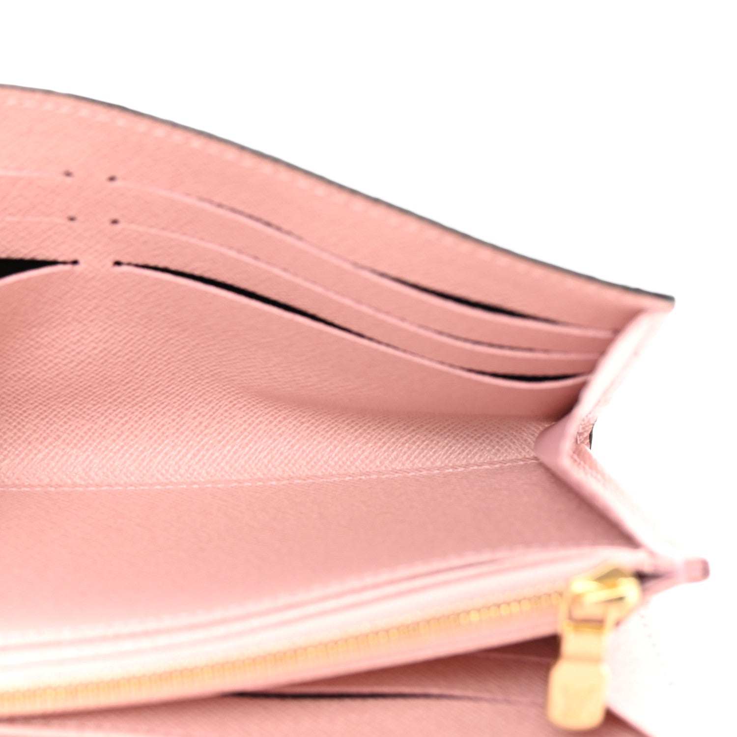 Louis Vuitton Damier Ebene Sarah Wallet NM Rose Ballerine 5 of 7