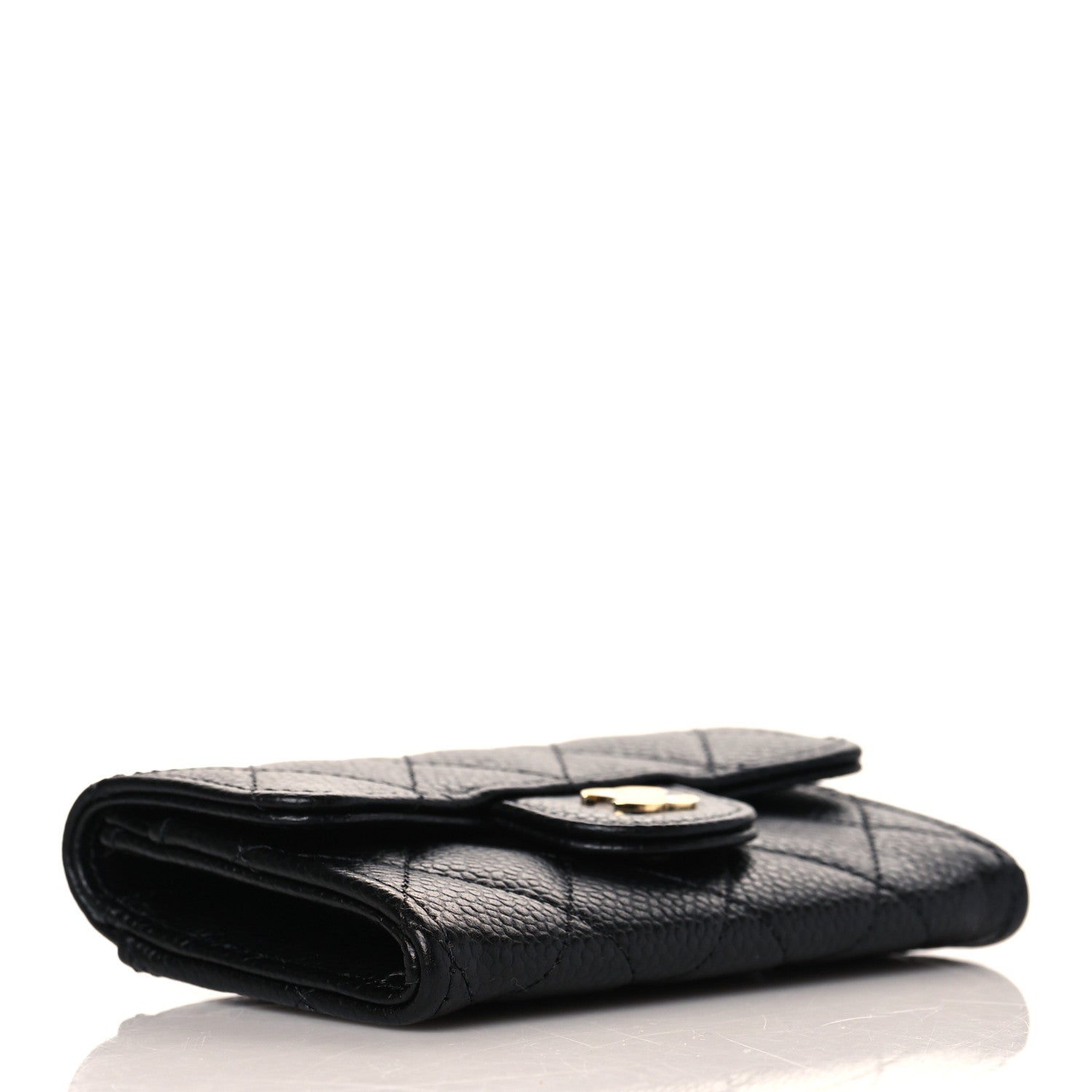 Chanel Caviar Quilted Flap Card Holder Black 4 of 10