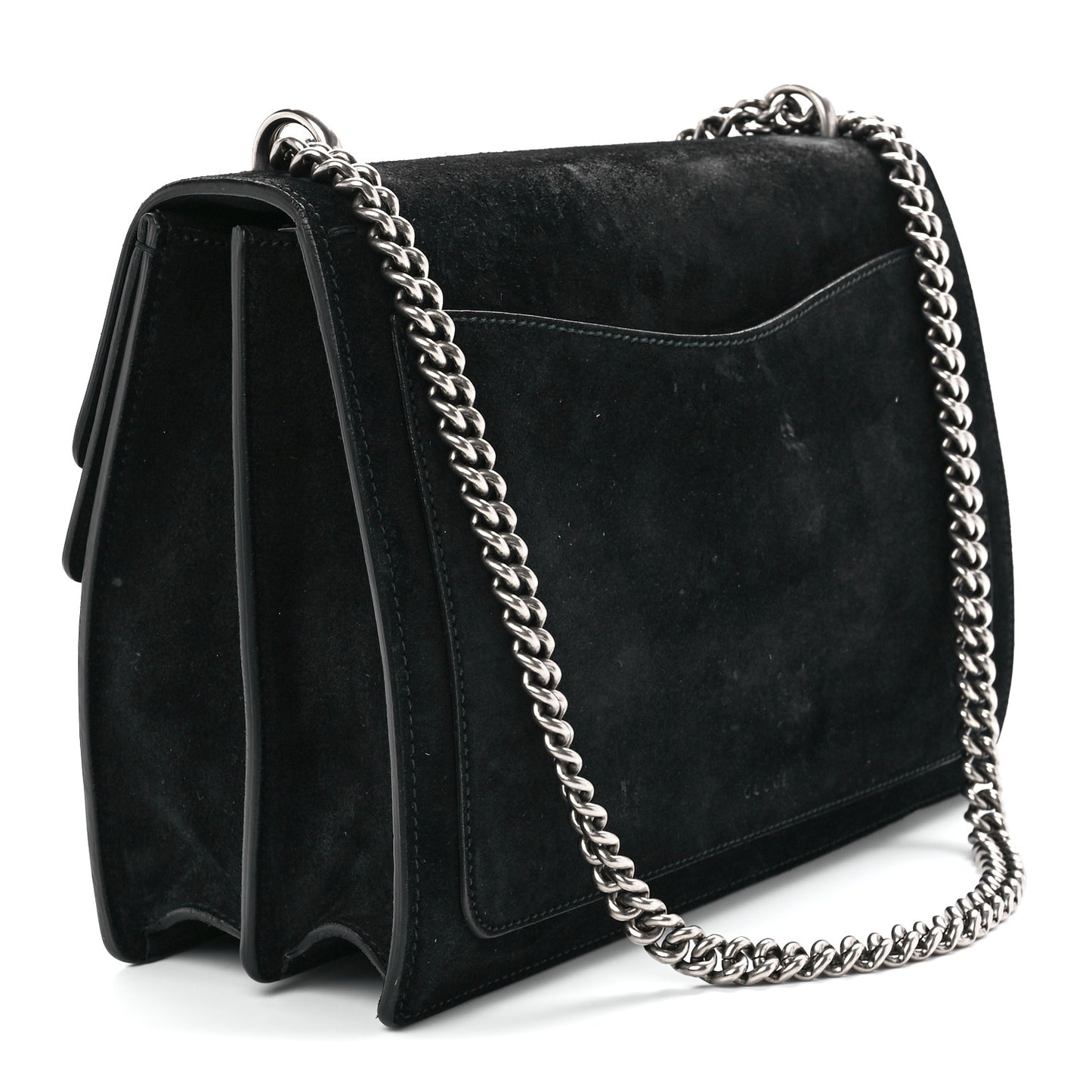 Suede Medium Dionysus Shoulder Bag Black