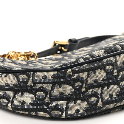 Christian Dior Oblique CD Lounge Bag Blue 8 of 9