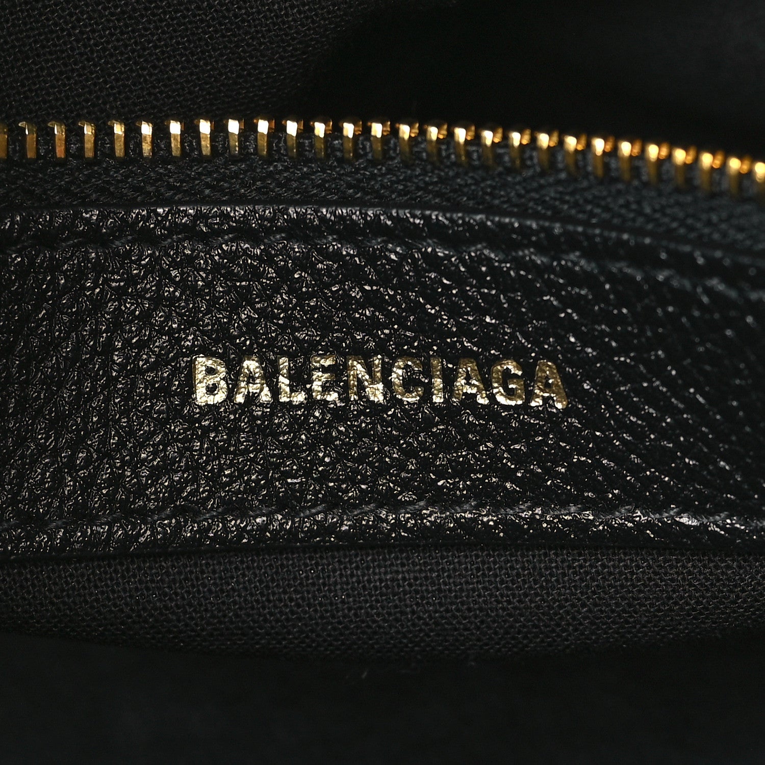 Balenciaga Grained Calfskin Logo S Ville Top Handle Bag Black White 6 of 8