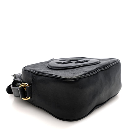 Gucci Sakai Be Green Calfskin Diagonal Stitched Small Blondie Shoulder Bag Black 4 of 10