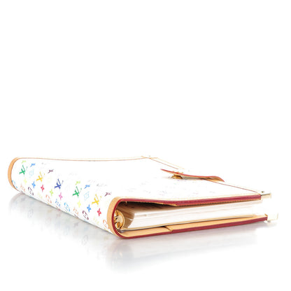 Louis Vuitton Monogram Multicolor Large Ring Agenda Cover White 4 of 7