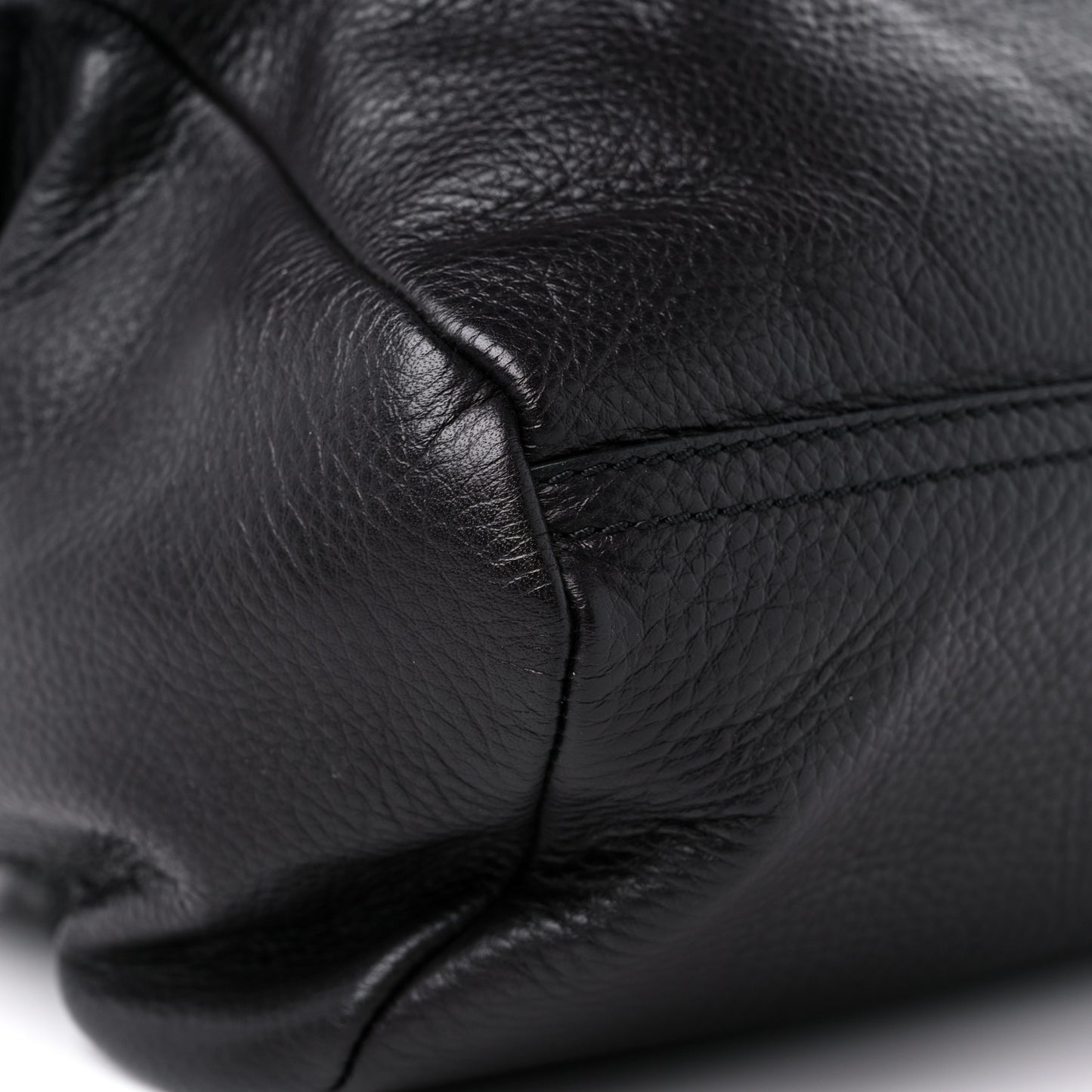 Calfskin Small Studded Pandora Black Brown