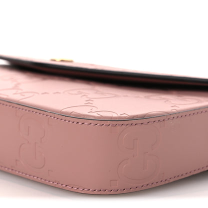 Gucci Calfskin GG Super Mini Shoulder Bag Pink 10 of 11