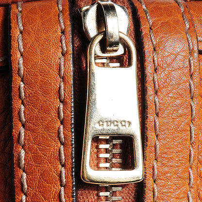 Gucci Calfskin Vintage Web Medium Boston Tobacco 8 of 10