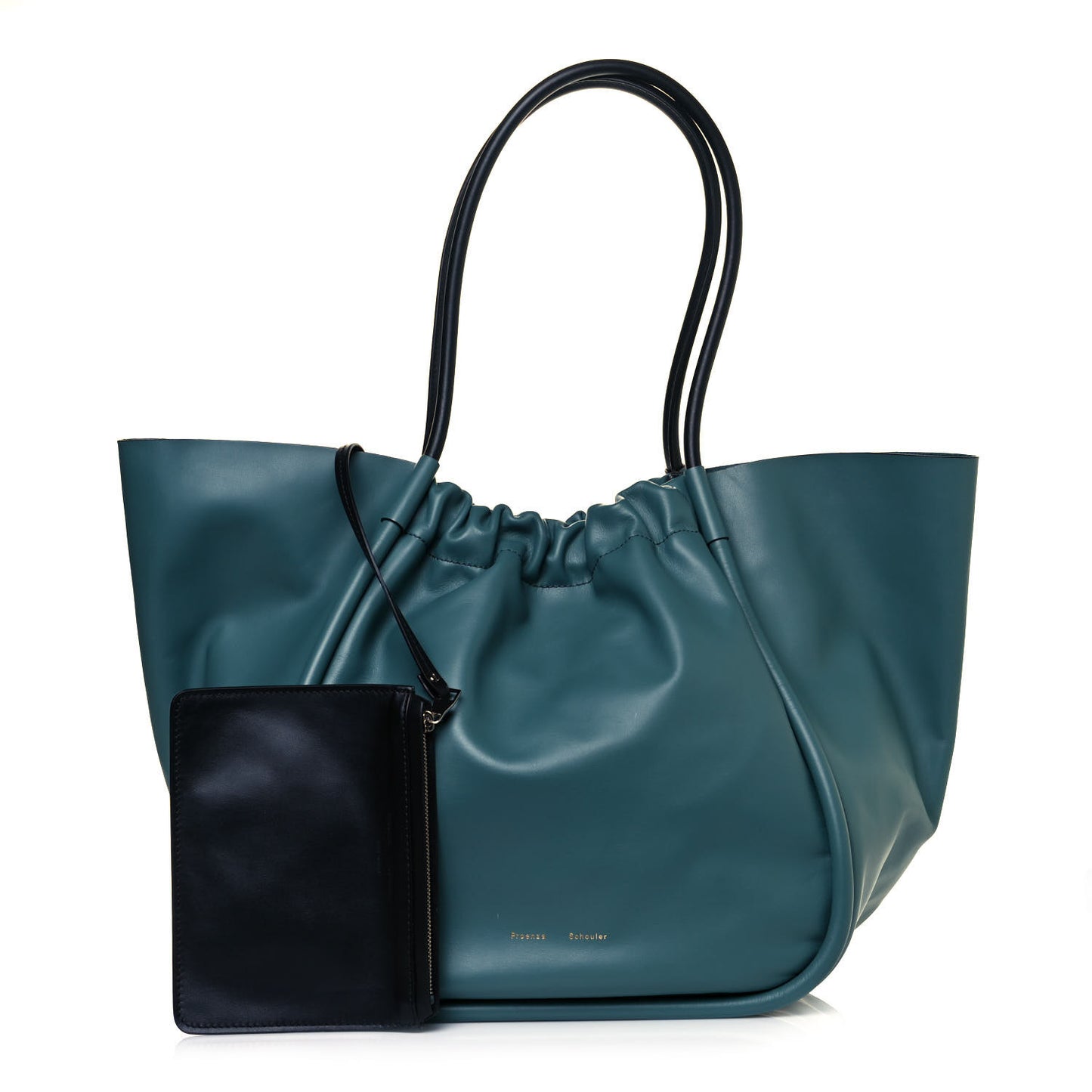 Calfskin XL Ruched Tote Orion