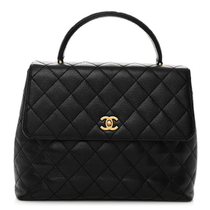 Chanel Caviar Quilted Jumbo Kelly Flap Black 1 of 10