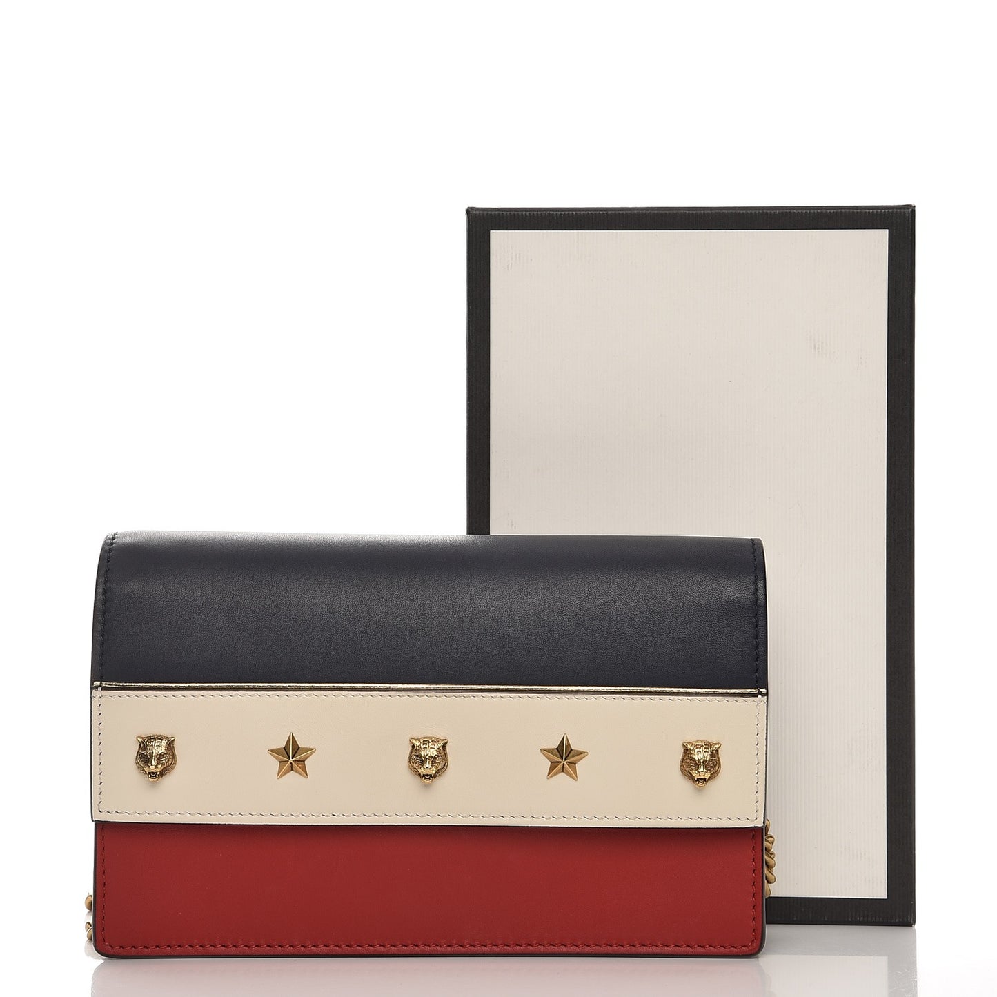 Calfskin Tiger Studded Mini Bag