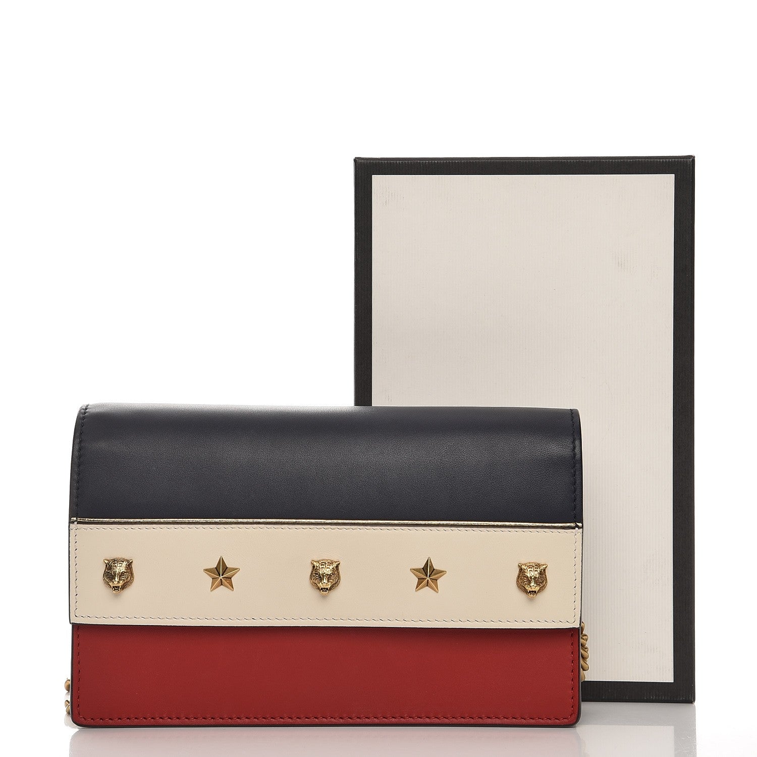 Gucci Calfskin Tiger Studded Mini Bag 7 of 7