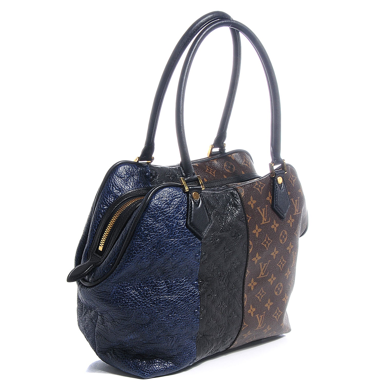 Louis Vuitton Monogram Stripes Medium Bag Marine 3 of 7