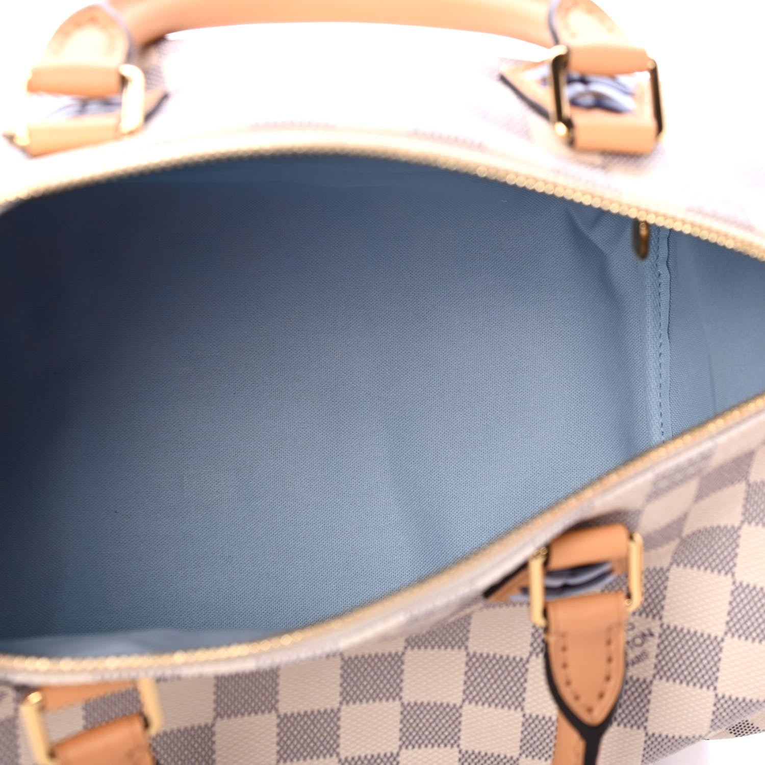Louis Vuitton Damier Azur Braided Speedy Bandouliere 30 Blue 4 of 4