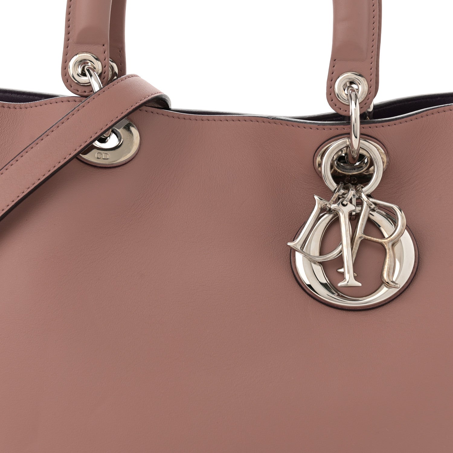 Christian Dior Smooth Calfskin Large Diorissimo Tote Petale 8 of 14