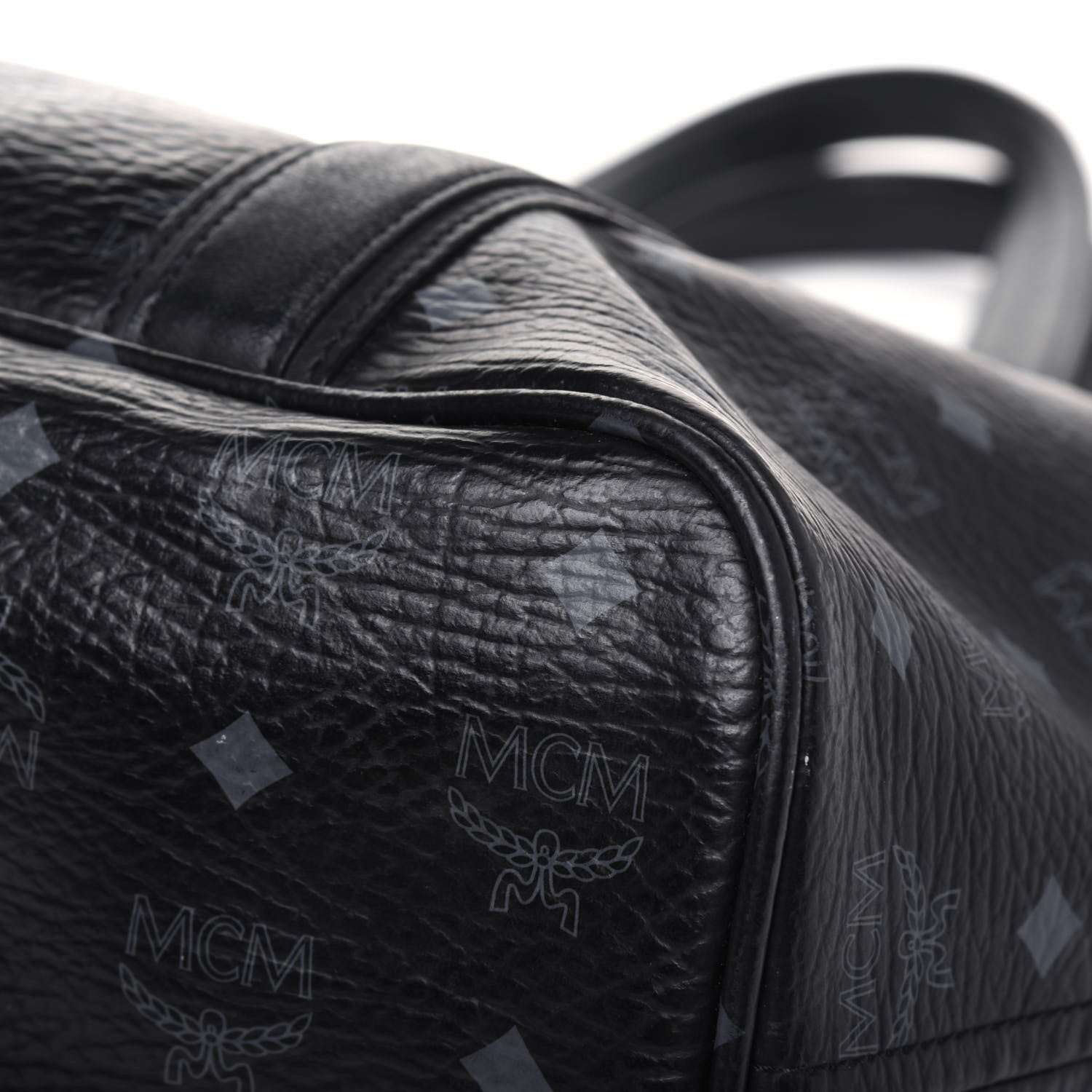 MCM Visetos Shopping Tote Black 16 of 29