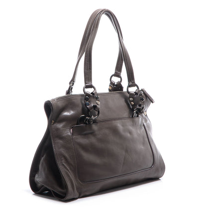 Prada Leather Zip Tote Fumo 4 of 11