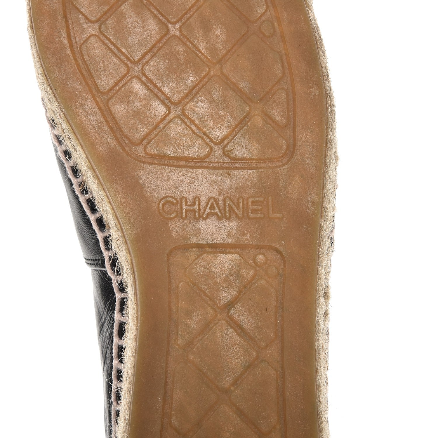 Chanel Lambskin CC Espadrilles 37 Black 7 of 10