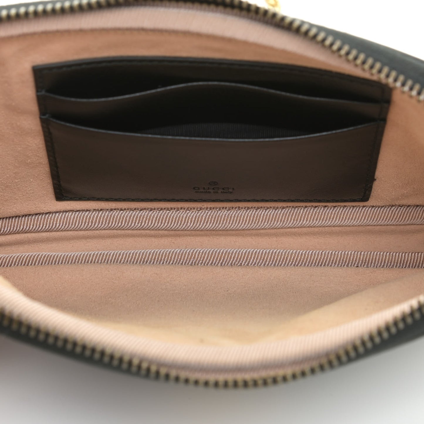 Calfskin Matelasse Mini GG Marmont Chain Crossbody Bag Black