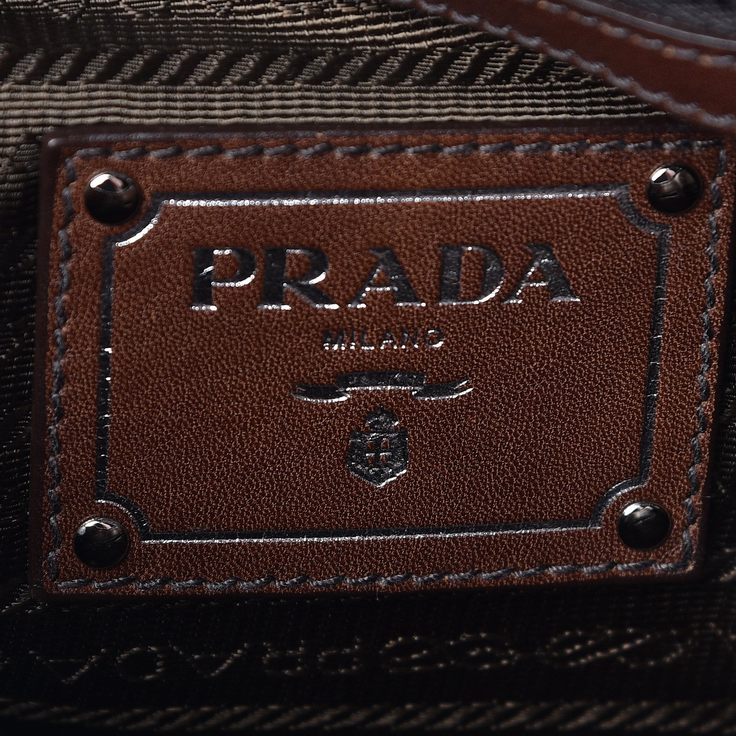 Prada Soft Calf Pleated Hobo Nocciolo 6 of 11