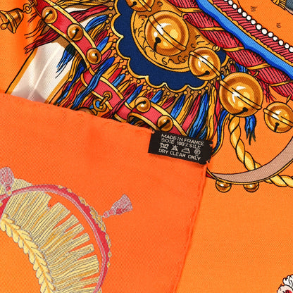 Hermes Silk Caparacons De La France Et De L'inde Shawl 90 3 of 4