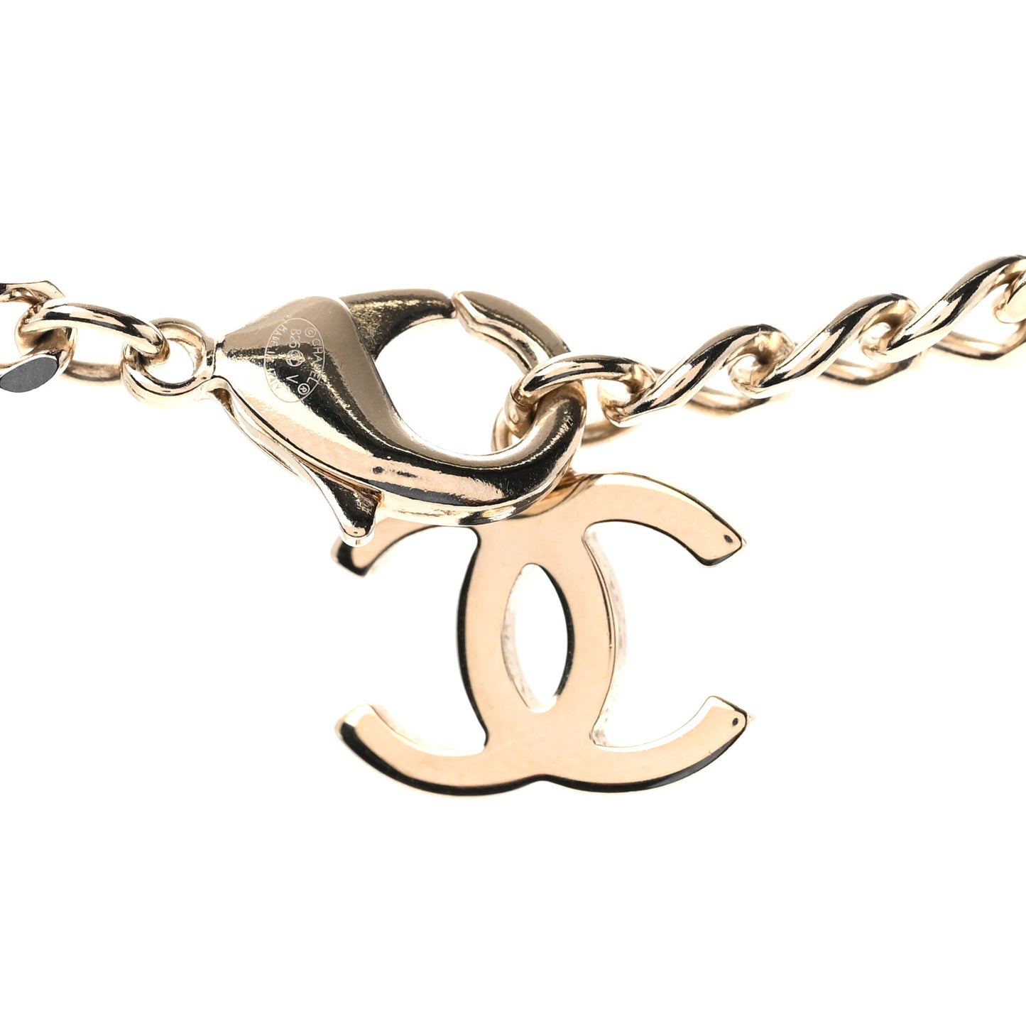 Crystal Chain CC Choker Gold Silver