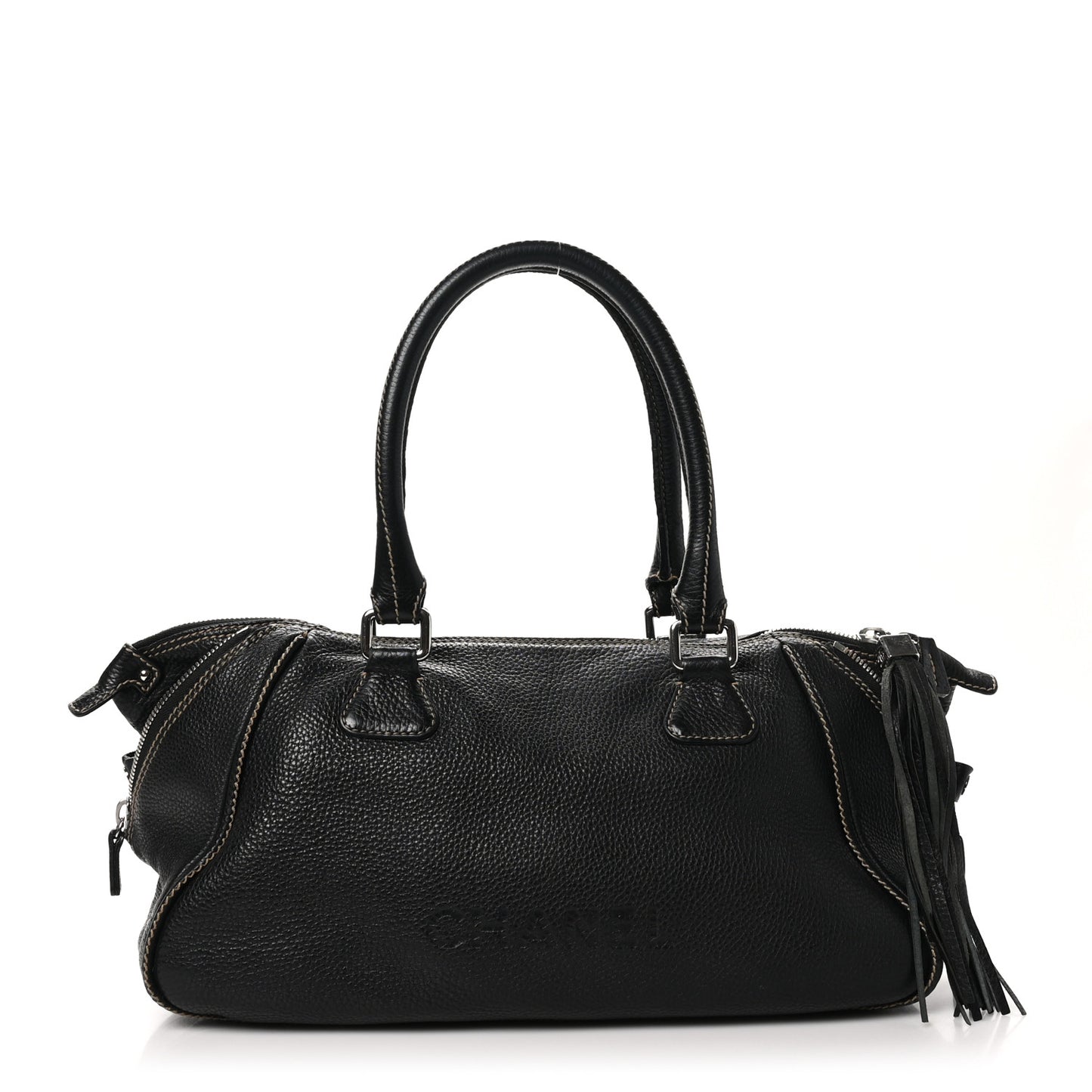 Calfskin Tassel Bowler Black