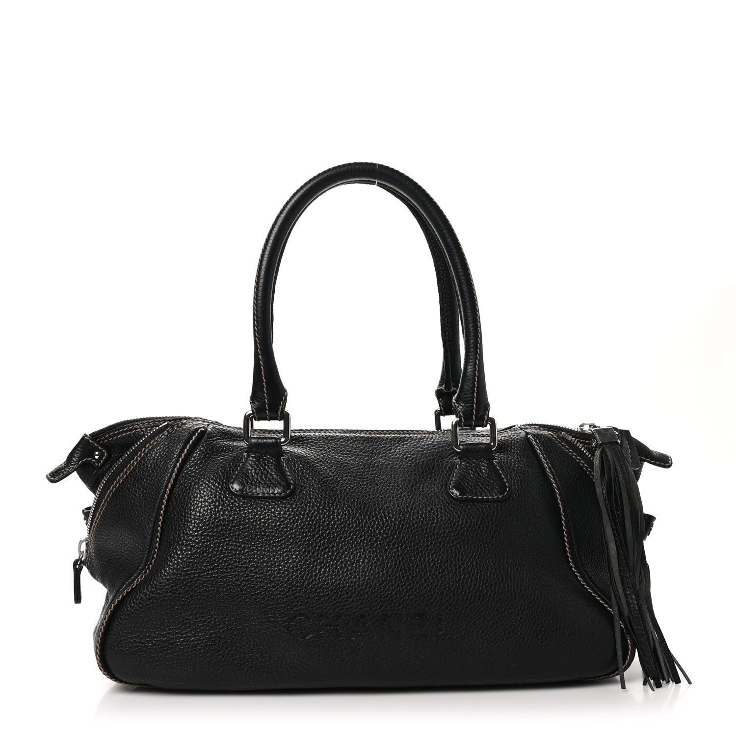 Chanel Calfskin Tassel Bowler Black 1 of 16