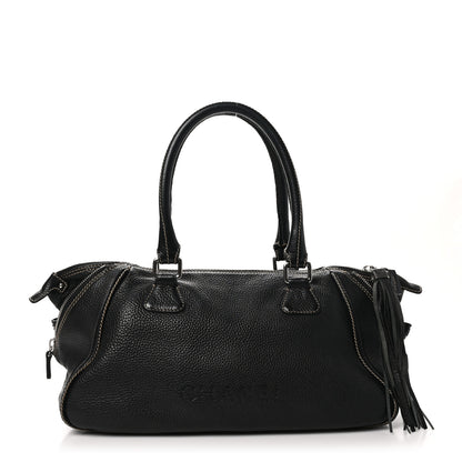 Chanel Calfskin Tassel Bowler Black 1 of 16