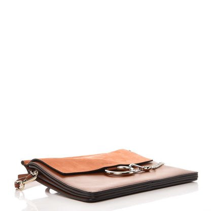 Chloe Suede Calfskin Medium Faye Shoulder Bag Tobacco 4 of 6