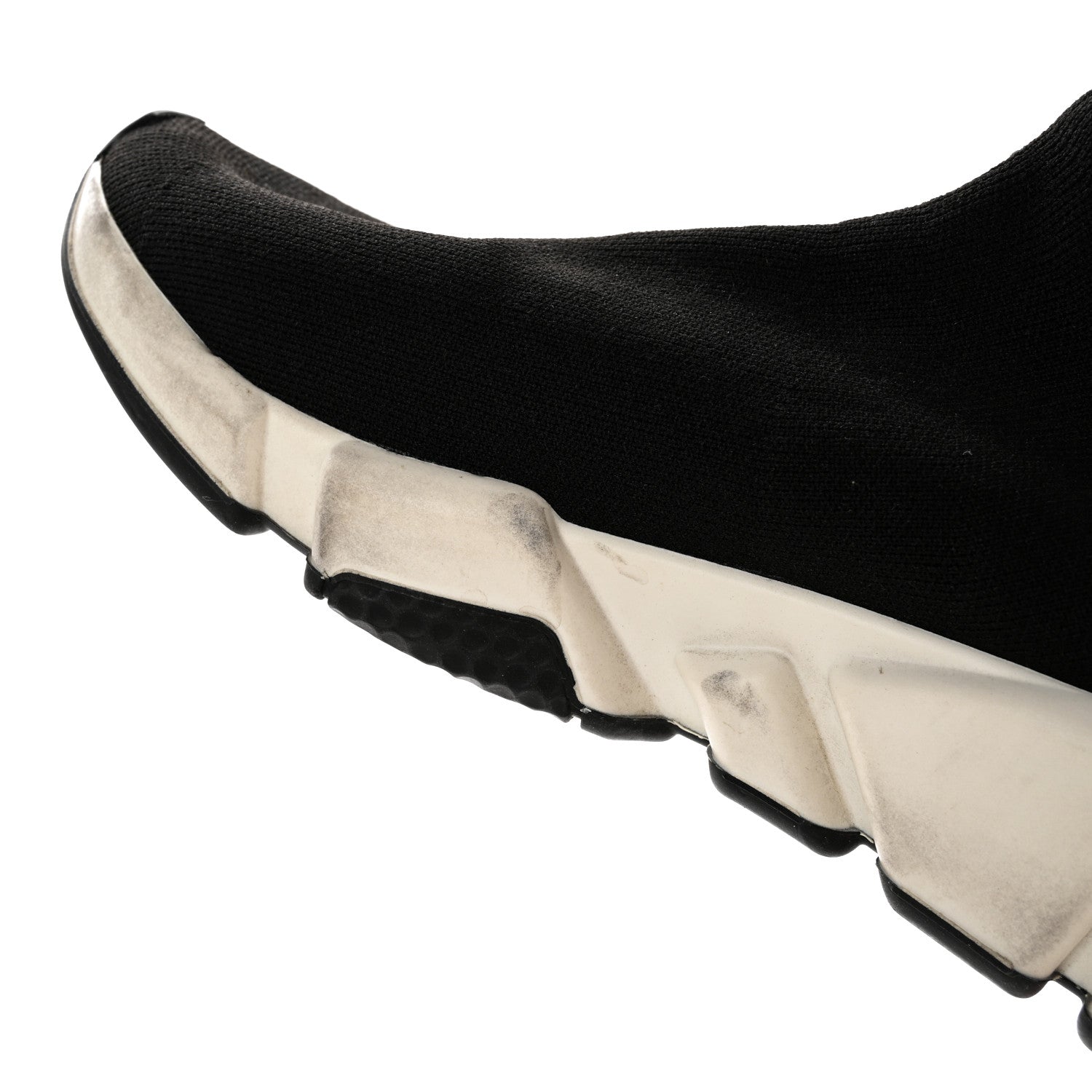 Balenciaga Neoprene Knit Womens Speed Sneakers 40 Black White 10 of 12