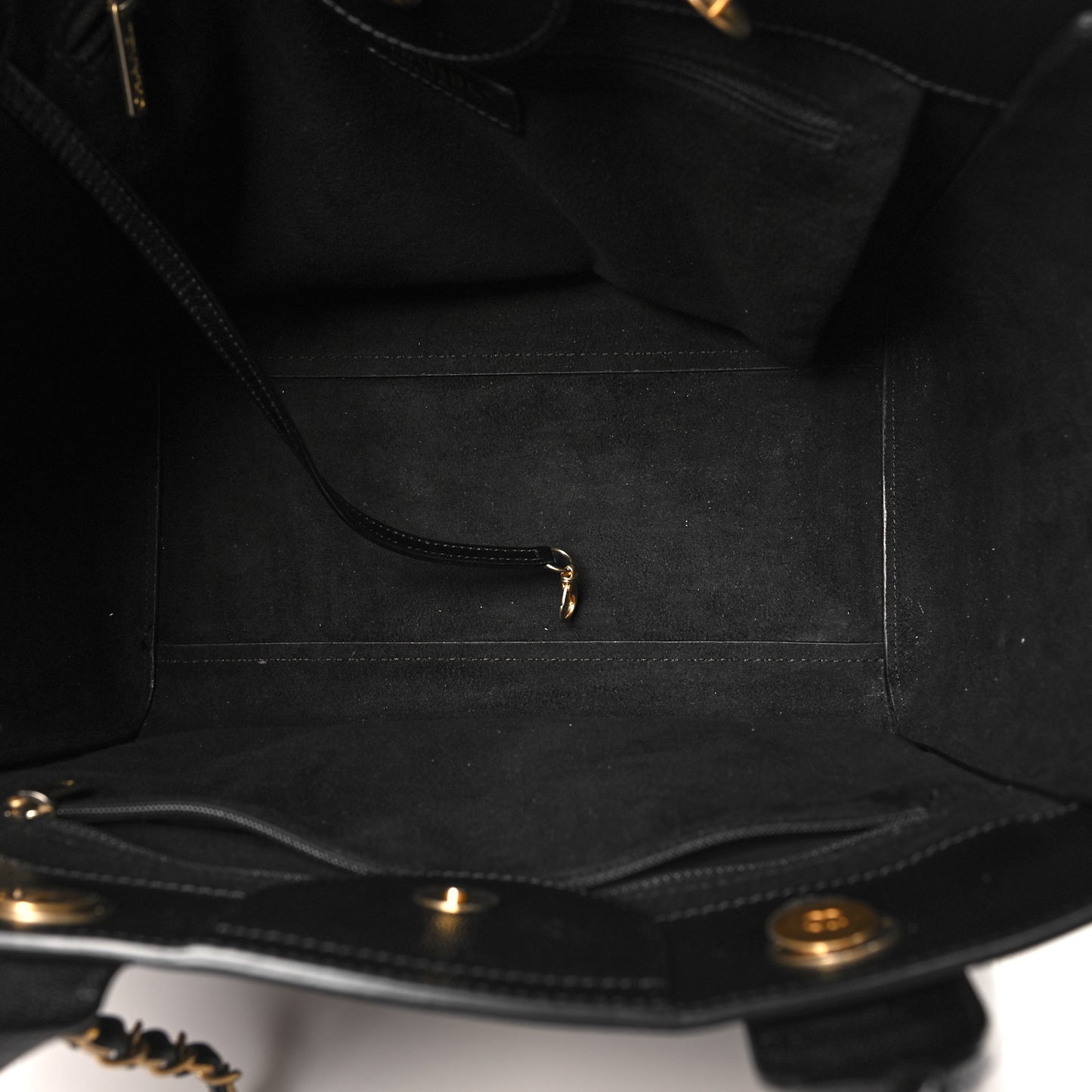 Caviar Small Studded Deauville Tote Black