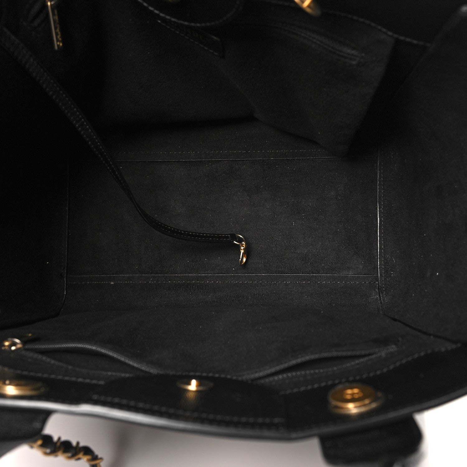 Chanel Caviar Small Studded Deauville Tote Black 5 of 10