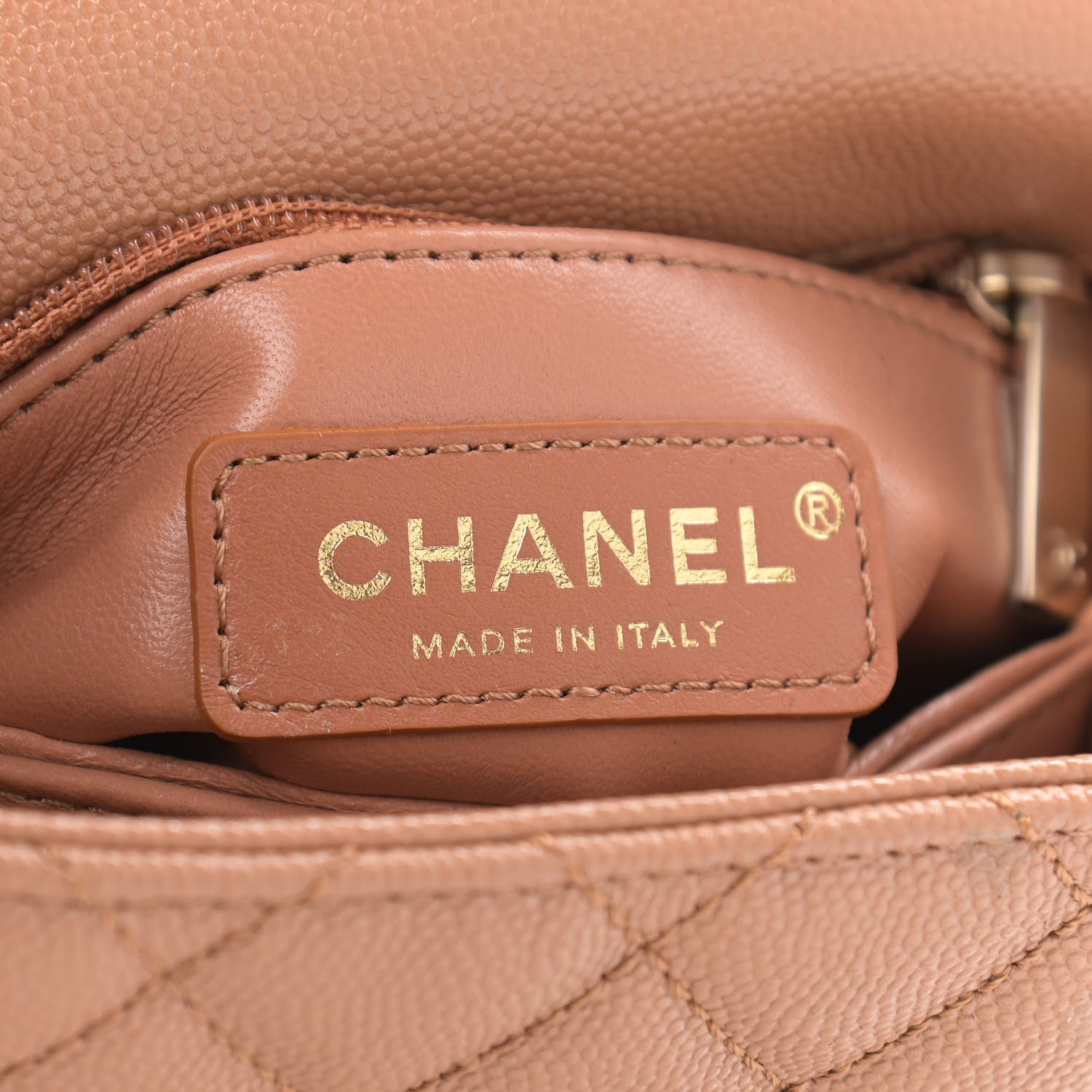 Chanel Caviar Quilted Extra Mini Coco Handle Flap Brown 5 of 9