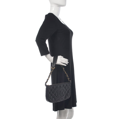 Chanel Caviar Quilted CC Shoulder Bag Black 2 of 12