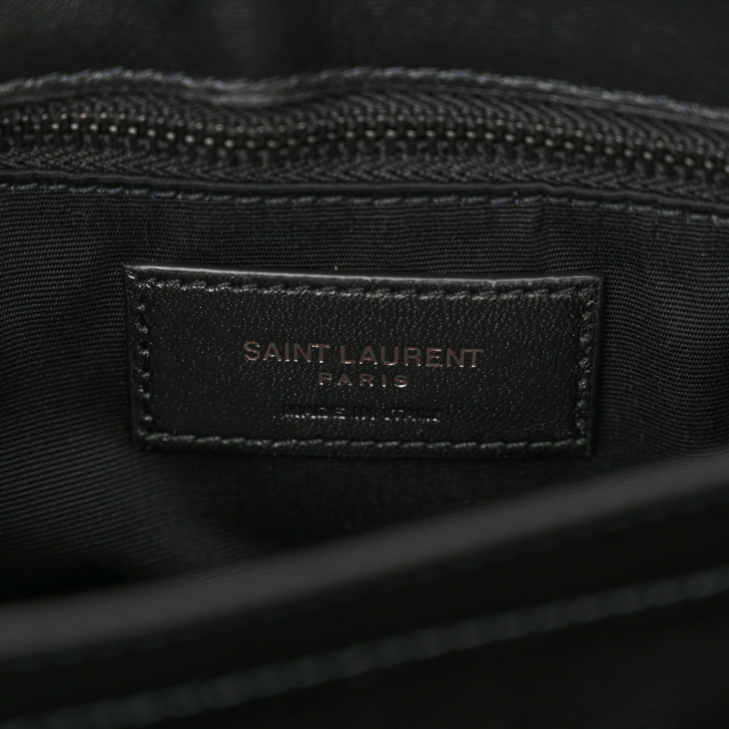 Saint Laurent Calfskin Y Quilted Monogram Monochrome Toy Loulou Crossbody Bag Black 6 of 14