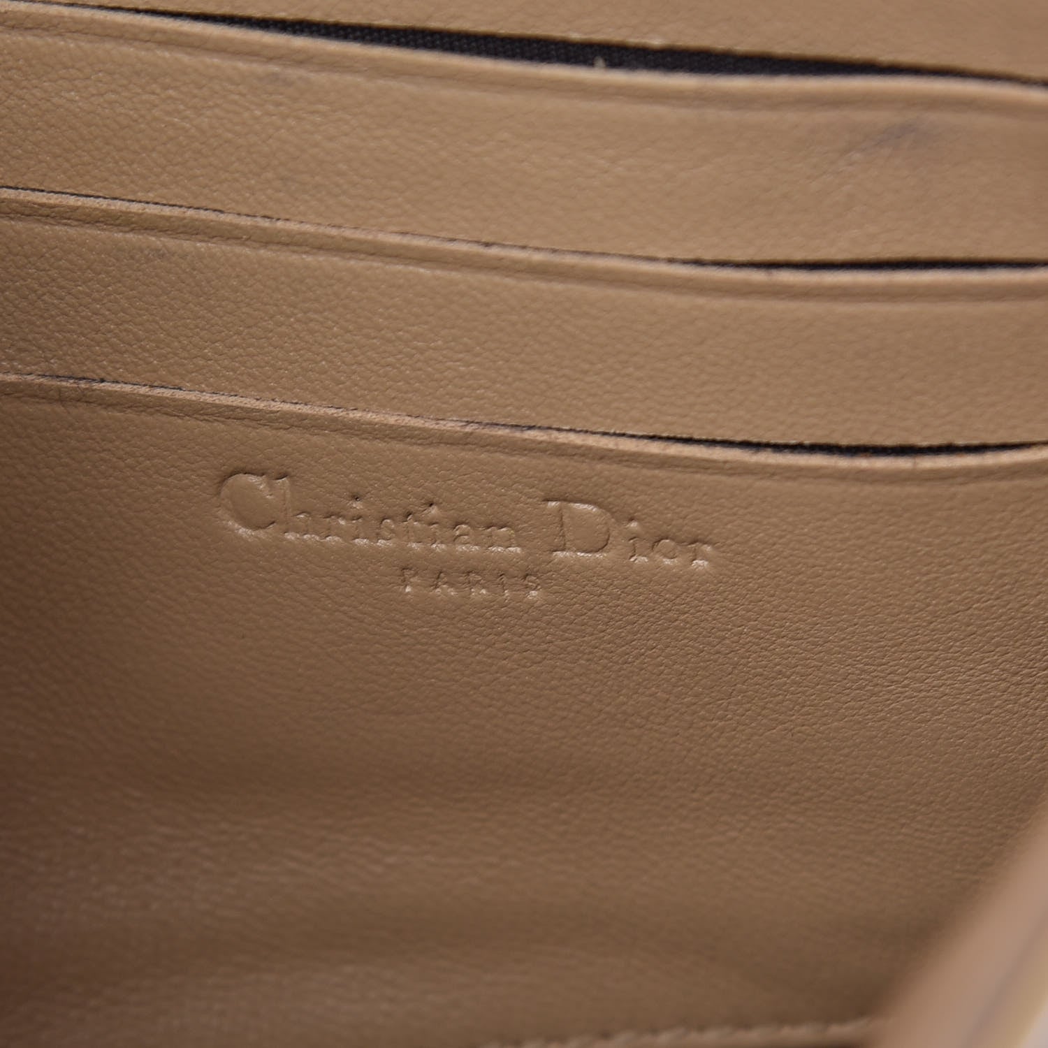 Christian Dior Patent Cannage New Lock Pouch Beige 8 of 14