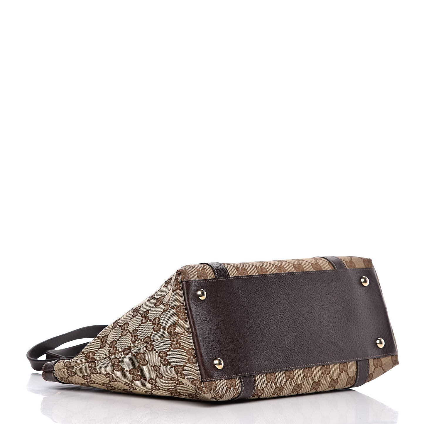 Monogram Medium Abbey Tote Dark Brown