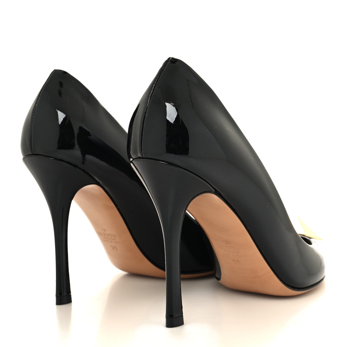 Patent One Stud 100mm Pumps 39 Black