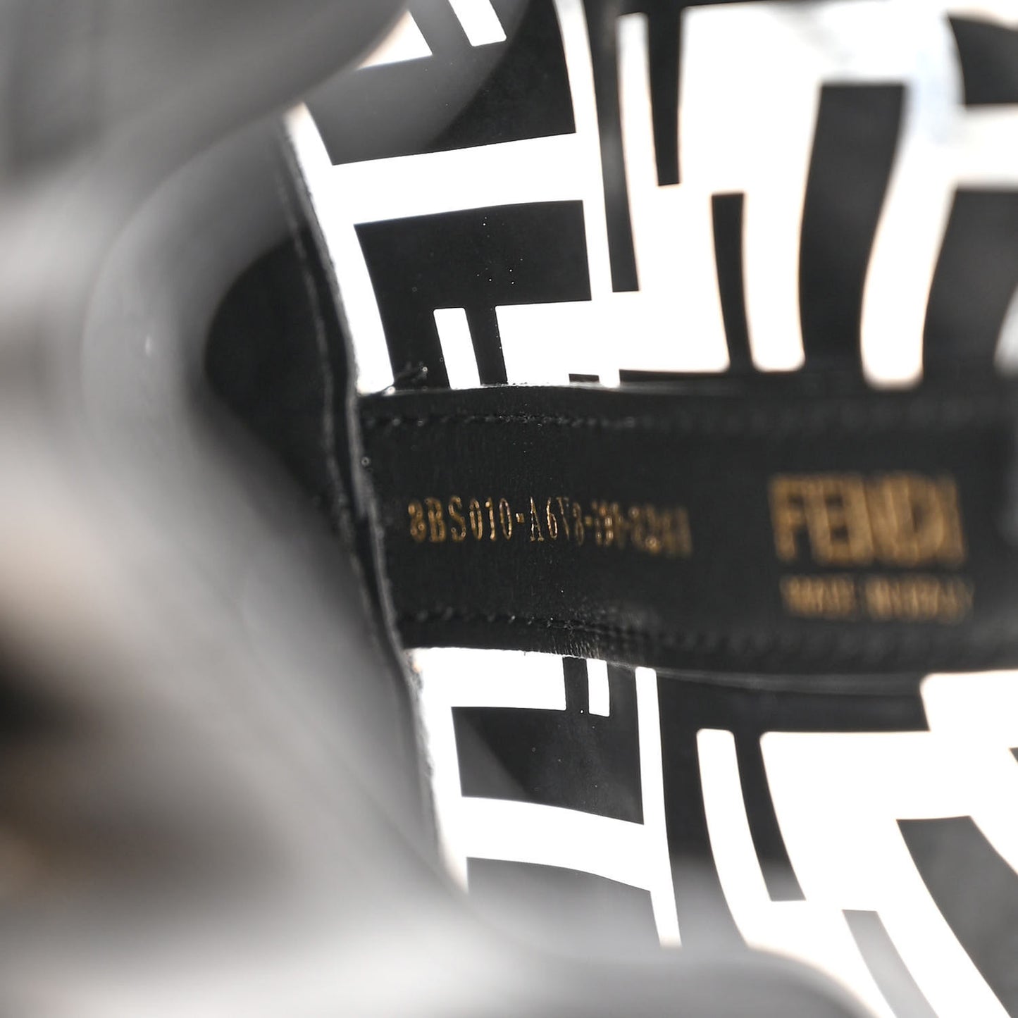 TPU FF Vitello Grace F is Fendi Mini Mon Tresor Bucket Bag Black