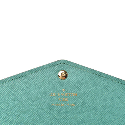 Louis Vuitton Monogram My LV Heritage Sarah Wallet NM Bleu Clair Vert Clair 6 of 6
