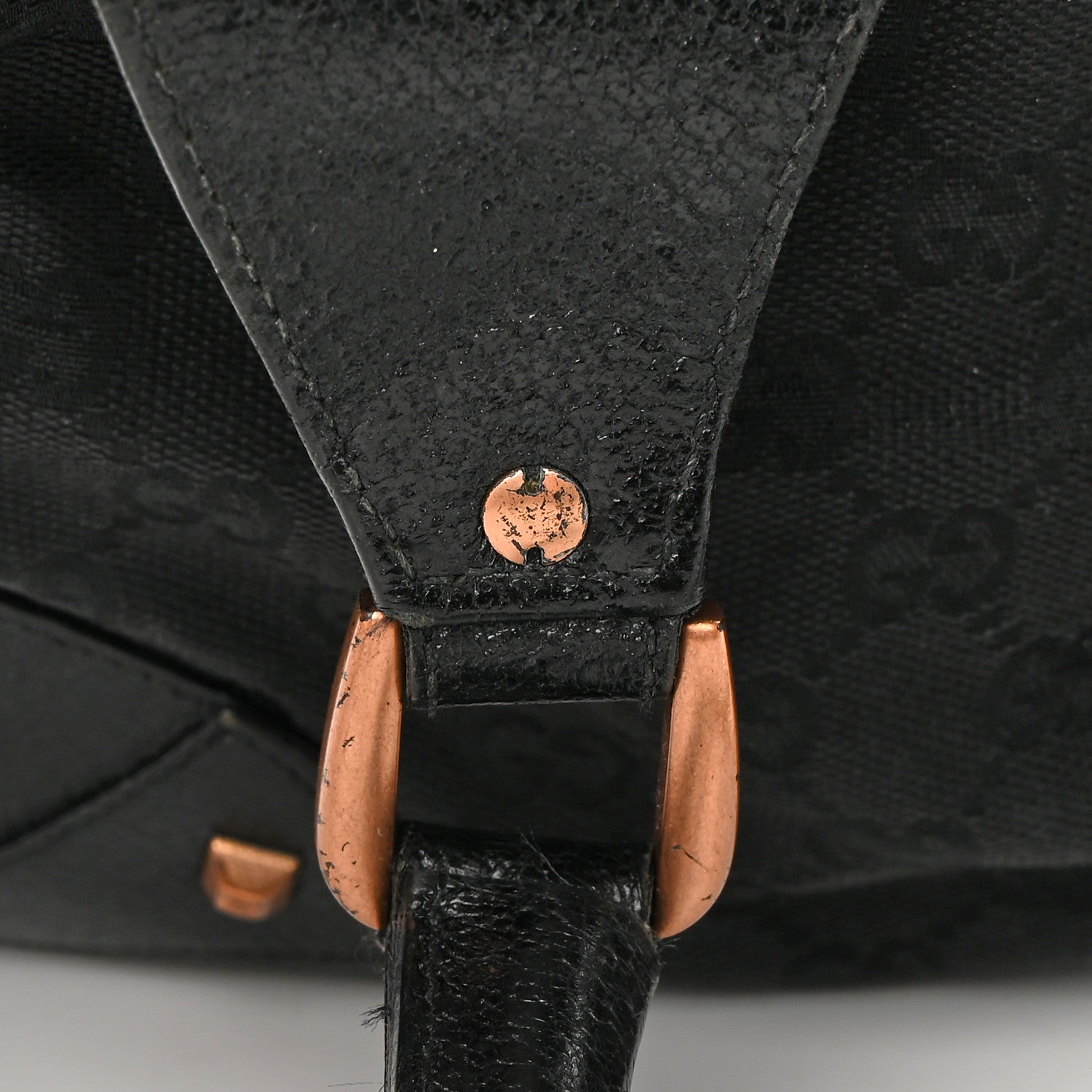 Gucci Monogram Calfskin Large Bardot Tote Black 15 of 15