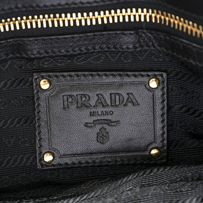 Prada Tessuto Gaufre Shoulder Bag Black 6 of 9