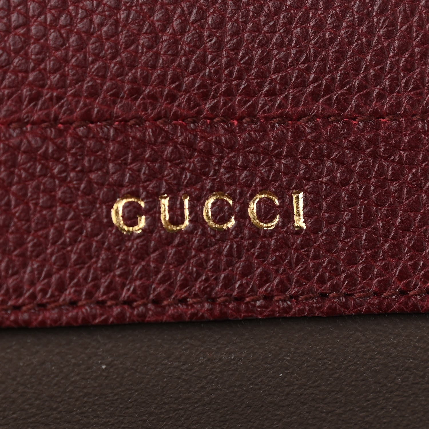 Gucci Grainy Calfskin Medium Zumi Top Handle Bag Vintage Bordeaux 8 of 11