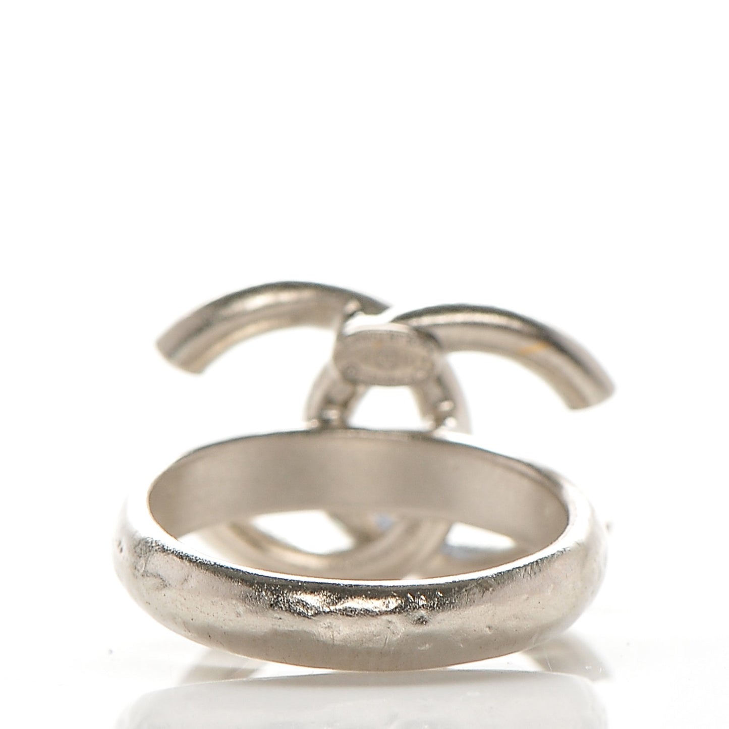 Crystal Baguette CC Ring 6.75 Blue