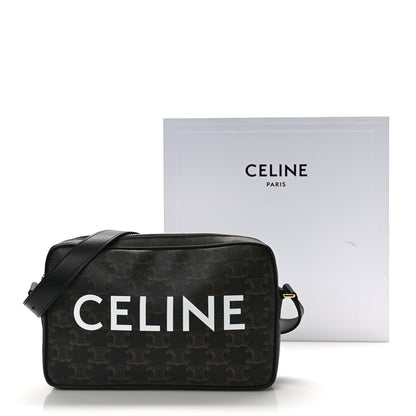Celine Triomphe Canvas Medium Messenger Bag Black 13 of 13