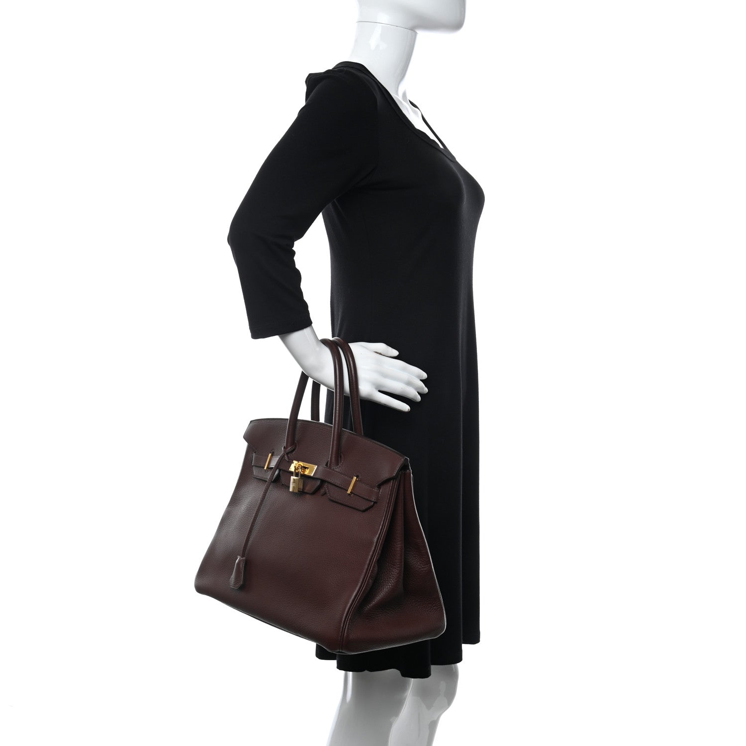 Hermes Taurillon Clemence Birkin 35 Havane 2 of 21