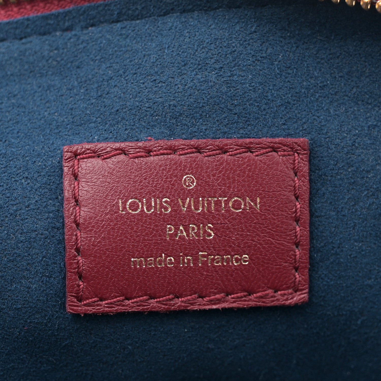 Louis Vuitton Lambskin Embossed Monogram Coussin PM Wine 6 of 10