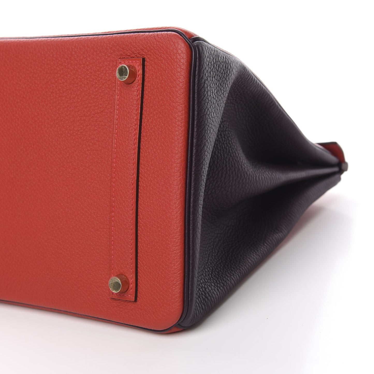 Togo Bi Color Horseshoe Birkin 35 Geranium Raisin