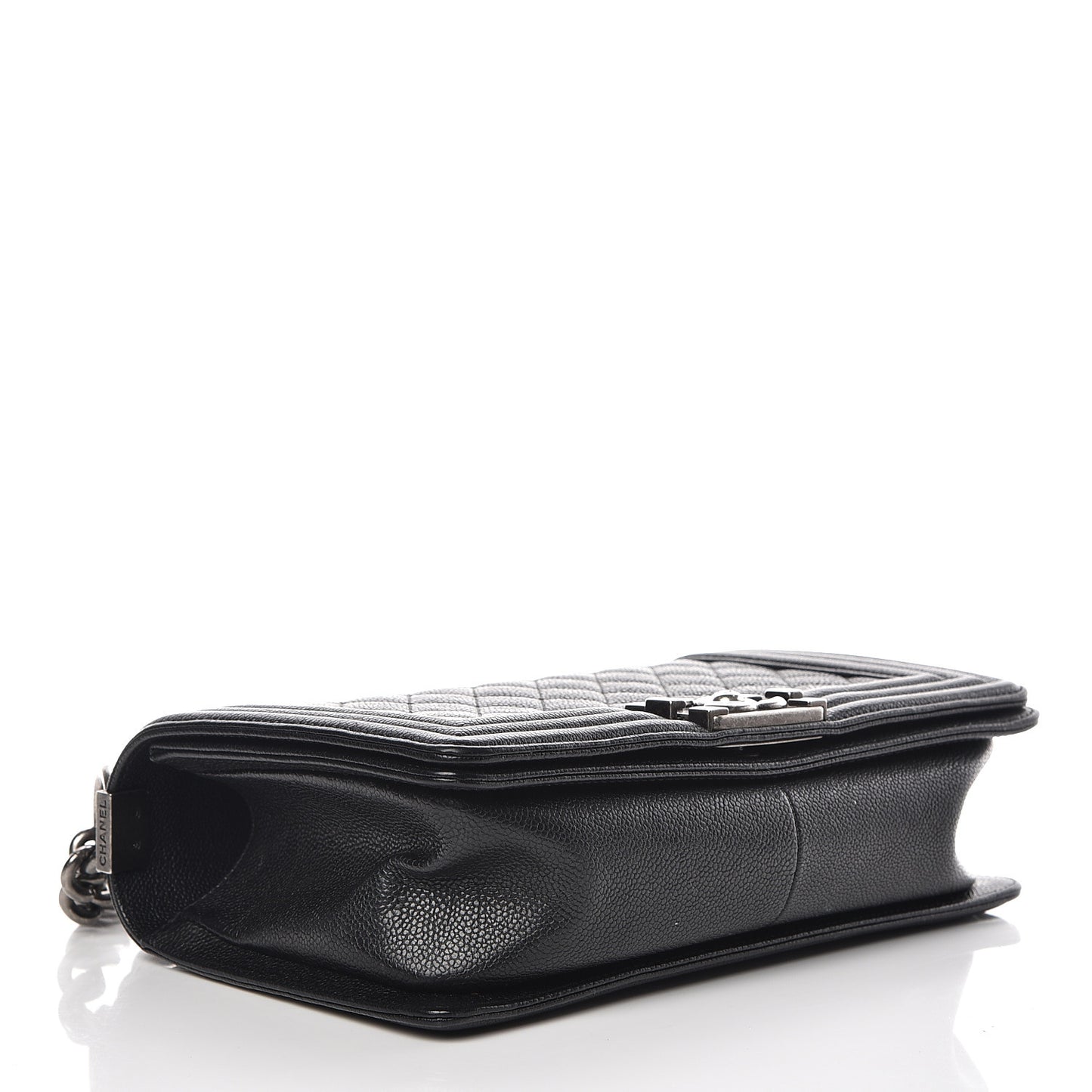 Caviar Quilted Medium Boy Flap Black
