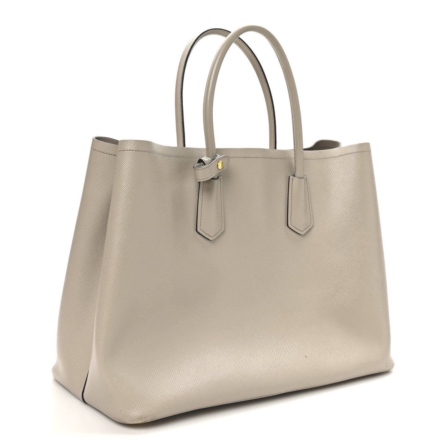 Saffiano Cuir Large Double Bag Pomice