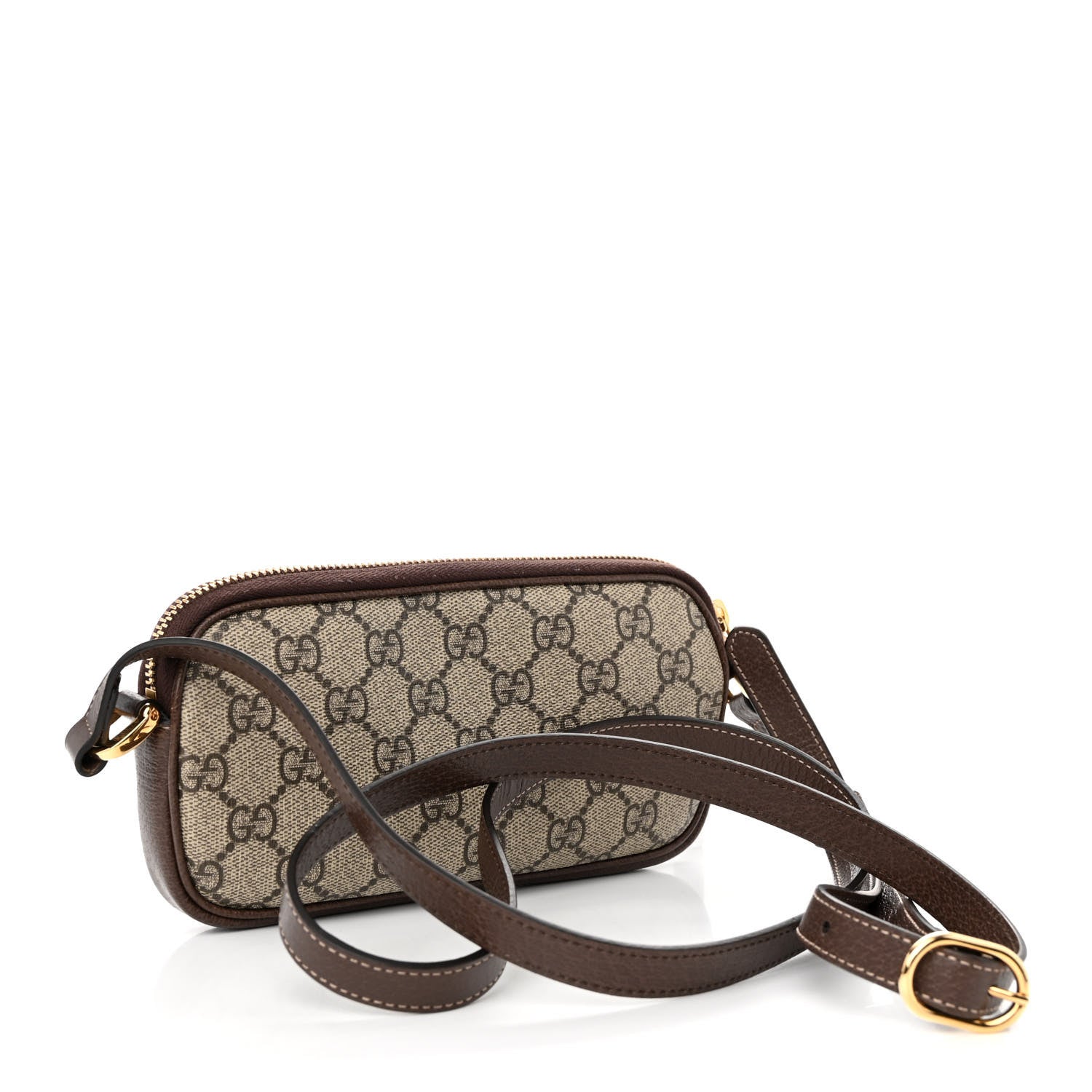 Gucci GG Supreme Monogram Web Mini Ophidia GG Bag Brown 4 of 10